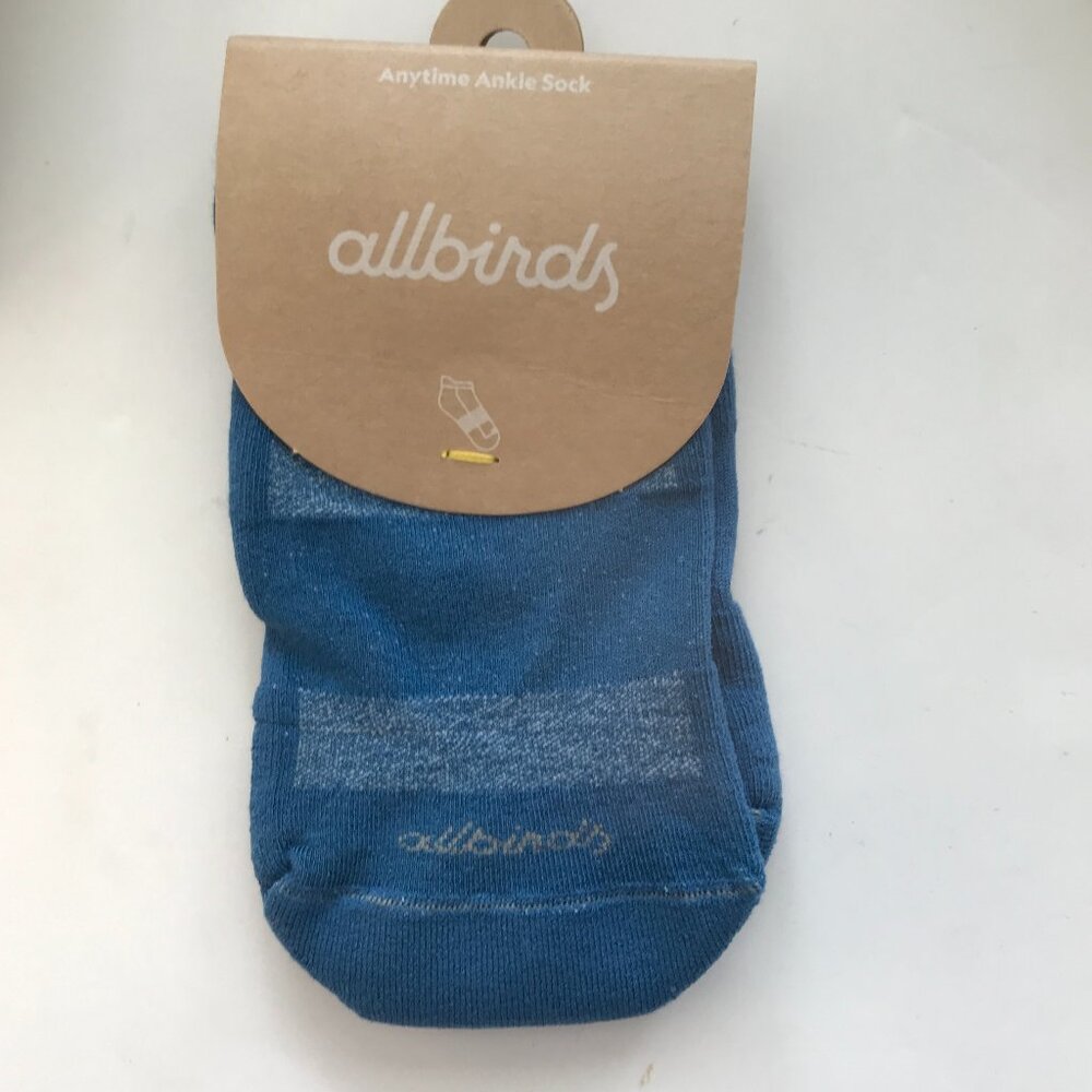 allbirds Anytime Ankle Sock Basin Blue Women SMALL
